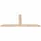 Ekena Millwork Portland Smooth Timber Gable Bracket, Douglas Fir, 84"W x 35"H x 1 1/2"D x 5 1/2"F, 10/12 Pitch GBW084X35X0206POR00SDF - alternate 5